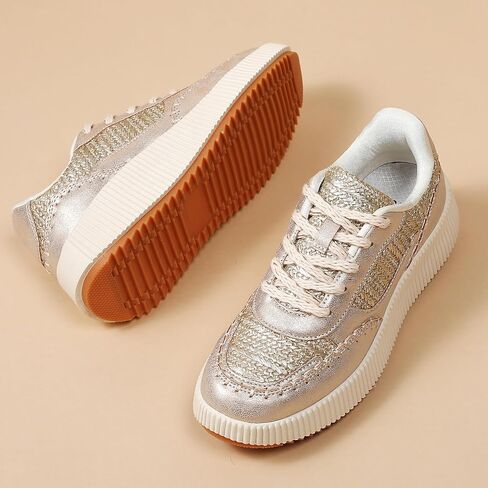 CERYTHRINA Platform Sneakers Women Fashion Shoes: 2.2 Inches - Chunky Braided Walking Shoes in Kuwait
