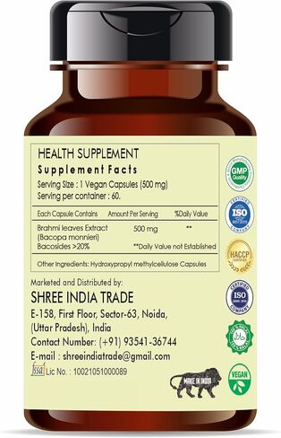 Tagar Extract 500mg - 60 Vegetarian Capsules | Valeriana Wallichii | All Natural | 100% Vegan | Gluten-Free | GMP Certified. in Saudi Arabia