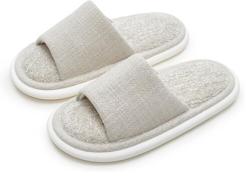 utune House Slippers Open Toe Slippers for Women Men Indoor Slippers Cozy Bedroom Slippers Women House Shoes in Kuwait