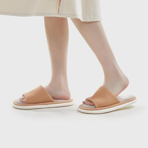 utune House Slippers Open Toe Slippers for Women Men Indoor Slippers Cozy Bedroom Slippers Women House Shoes in Kuwait