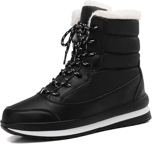 Snow Boots for Women Fur Lined Winter Boots for Women Waterproof Warmth Thickened Plus Fleece Womens Snow Boots in Saudi Arabia