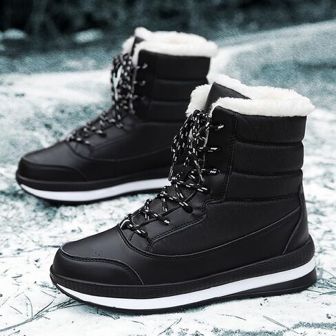 Snow Boots for Women Fur Lined Winter Boots for Women Waterproof Warmth Thickened Plus Fleece Womens Snow Boots in Saudi Arabia