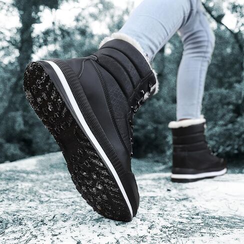 Snow Boots for Women Fur Lined Winter Boots for Women Waterproof Warmth Thickened Plus Fleece Womens Snow Boots in Saudi Arabia