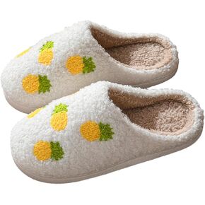 Womens Mens Cute Slippers Cozy House Slippers Memory Foam Cartoon Plush Fluffy Warm Anti-Skid Sole For Indoor and Outdoor