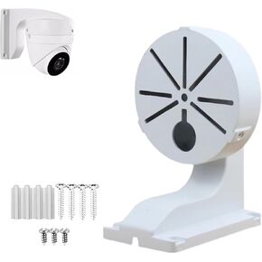 Universal Wall Mount Bracket for Dome Security Camera,Security Camera Junction Box, CCTV IP Surveillance Cameras Holder, ABS Plastic Indoor Outdoor Dome Camera Mount Box