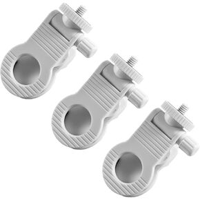 3 Pack Selfie Light Clip Replacement Attachement with 1/4 Screw Connector Stand Phone Mount Clamp Holder for Clip On Phone Light Portable LED Video Lights Webcam Monitor Screen USB Camera