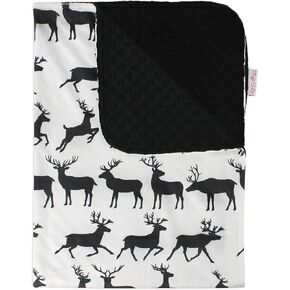 Top Tots Baby Blanket - Black Horned Animal Deer