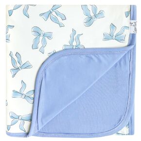 Large Premium Knit Baby 3 Layer Stretchy Quilt Blanket "Daphne" by Copper Pearl