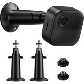Blink Outdoor Camera Mount 2 Pack, Compatible with Blink Outdoor (4th & 3rd Gen)/Ring Stick Up/Eufy/Wyze/Alro Security Camera Holder, 360 Degree Adjustable Bracket, Black