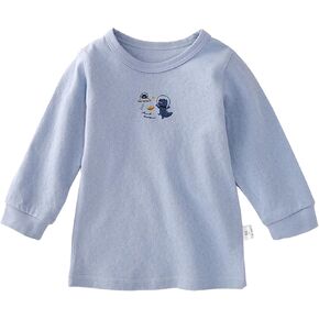 100% Organic Cotton Unisex Long Sleeve Shirts for Baby Toddler