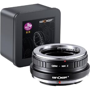 K&F Concept Lens Mount Adapter QBM-NIK Z Manual Focus Compatible with Rollei SL35 (QBM) Lens to Nikon Z Mount Camera Body