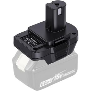 MT20RNL Battery Adapter Convert Makita Bl1860 18V Li-ion Battery to Ryobi 18V One+ Lithium-ion Battery Adatper, 100% Compatible with Original Tools