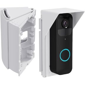 Ayotu Waterproof Adjustable 30 to 60 Degree Angle Mount for Blink Video Doorbell, Nest Doorbell (Wired), Video Doorbell Wired/Pro/Pro 2/4/3/3 Plus/2nd Gen (2020 Release)/2/1, Mounting Bracket, White