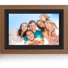 WiFi Digital Photo Frame:10.1 "FHD Digital Picture Frame with 1280x800 IPS LCD Touch Screen-Share Photos from Anywhere Via App or Email-Smart Picture Frame-Wall Mountable-Auto-Rotate-16GB Storage