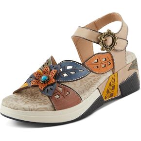 Spring Step L'Artiste Women's ALORA - Hand-Painted Lightweight Athleisure Sandals for Women