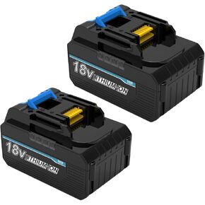 6.5ah استبدال بطارية ليثيوم أيون لـ 18V Makita BL1860B BL1850B BL1840B BL1830B متوافق مع Makita 18 فولت الأدوات اللاسلكية