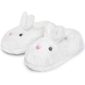 HOMETRUE Women's Slippers Fuzzy House Memory Foam Slippers Cute Furry Faux Fur Lined Bedroom Shoes Cozy Indoor Slide