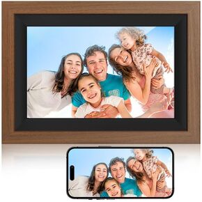 WiFi 10.1" Digital Photo Frame - WEDANIYA, with 1280x800 Resolution Touchscreen Frame Electronic, Easy Setup to Share Photos or Videos via E-Mail or App, Anywhere Anytime, Gift for Friends and Family