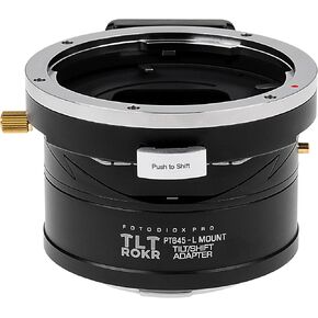 Fotodiox Pro TLT ROKR - Tilt/Shift Lens Mount Adapter Compatible with Pentax 645 (P645) Lens to L-Mount Alliance Mirrorless Cameras