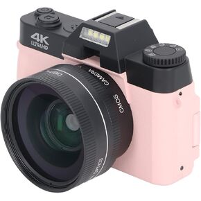 Digital Cameras for Photography, 48MP Vlogging Camera with 16X Digital Zoom, 3 Inch 180 Degree Flip Screen, Autofocus Anti Shake Compact Travel Camera ()