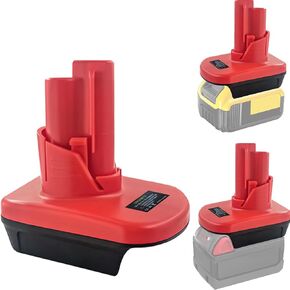 Battery Adapter for Milwaukee M18 to M12, DM20M12 Adapter Convert for Dewalt 20V for Milwaukee 18V Li-ion Battery Work,for Dewalt 20V Battery Adapter Converter to for Milwaukee 12V Power Tools