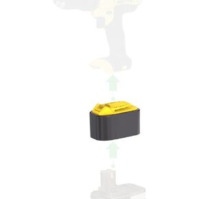 Adapter for DeWalt 20V MAX Tools (Not 18V Ni-CD) - Compatible with Ryobi 18V Batteries for Powering (No Charging Function) - Black-Yellow, 1 Adapter