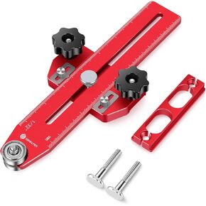 رقيقة RIP JIG TABLE SAW JIG دليل لصنع قطع الشريط الضيقة المتكررة ، تناسب فتحة 3/8 "× 3/4" T Slot Slot ، SLOT 1/4 "× 3/8" T ، يعمل مع منشار منشار الطاولة جدول جهاز التوجيه