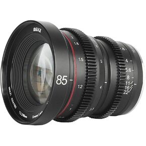 MEKE 85mm T2.2 Large Aperture Manual Focus Low Distortion 4K Mini Cine Lens Compatible with Fujifilm X Mount Cameras X-T3 X-T4 X-T20 X-T10 X-T5 X-T2 X-Pro2 X-E3 X-T1 X-A2 X-T100 X30 X70 X-A1