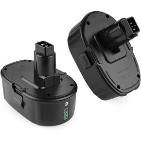 energup 2Pack 18V Li-ion Replacement for Dewalt Battery xrp baterias 6.5A, DC9096 DC9098 DC9099 DE9098 DW9095 DW9096 DW9098 DE9503 DC9182, for 18Volts Dewalt Batteries