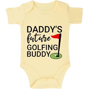 listery Daddy's Future Golfing Buddy Bodysuit Golf Infant Daddys Golf Buddy Golf Romper Baby Girl Boy Baby Golf Unisex