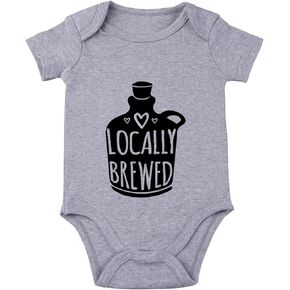 listery Cute Baby Bodysuit New Baby Girls Boys Home Baby Bodysuit Funny Sayings