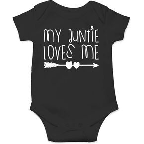My Auntie Loves Me - Funny Baby Essentials Bodysuit - Baby Boy Clothes Newborn Girl Outfits