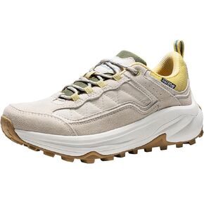NORTIV 8 Women's Waterproof Hiking Shoes with Arch Support Outdoors Leather Walking Trekking Camping Tennis Workout Cross Training Sneakers Wicklow