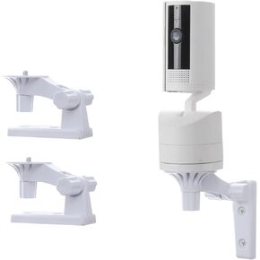 Wall Mount Compatible with Ring Pan-Tilt Indoor Cam, 2 Pack Adjustable Angles Bracket 180 Degree Rotation Easy to Install (NOT Included The Cam)