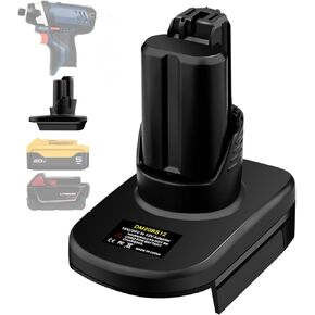 Battery Adapter for Bosch 12V Cordless Power Tools,Adaptor Compatible for Dewalt 20V Max Battery for Milwaukee 18V M18 Convert to for Bosch 12V Max Lithium Ion Battery(Adapter only)