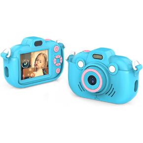 Andoer 2.7K Digital Camera Kids Camera 36MP HD Children Camera Kids Selfie Camera with LED Light for Boy And Girls 2.4-inch IPS Screen Birthday Festival Gift Great Gift for Childeren Age 3-12 Year Old