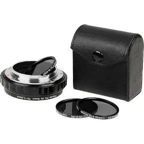 Fotodiox DLX Stretch Lens Adapter - Compatible with Canon FD & FL 35mm Lens to L-Mount Alliance Mirrorless Cameras with Macro Focusing Helicoid and Magnetic Drop-in Filters