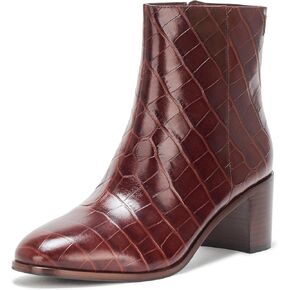 Lauren Ralph Lauren Women's Cassie Crocodile-Embossed Leather Bootie