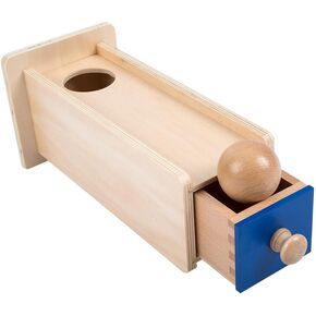 Montessori Materials Object Permanence Box for Toddlers (Object Permanence Box w/Drawer)
