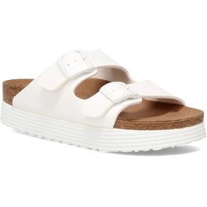 Birkenstock womens Arizona Pl V- White Bf NArizona Pl V- White Bf N