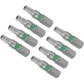 Torx Screwdriver Bits, 25mm Length 1/4" Hex Shank T25, S2 Steel Star Head Screwdriver Bit - (Applications: for Automobile Repair), 8-Pieces