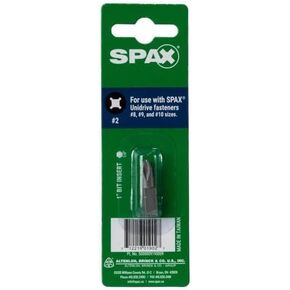 1/4 X 1 in. Steel Unidrife Driver Bit-Spax-5000009190009