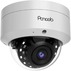 4K PoE Security Vandal Proof Dome Camera, 8MP UltraHD Wired IP Camera with Human/Vehicle Detection, Built-in Mic, IP66 Weatherproof, 2.8mm Lens, 100ft IR Night Vision, PD54A1-8M (Not PTZ)