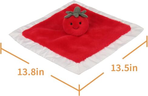 لحم الطماطم المشمش الطماطم الطازجة اللطيفة للأطفال ، بطانية أمنية للطفل والفتاة ، 13.8 بوصة للرضع والأطفال الصغار in Kuwait