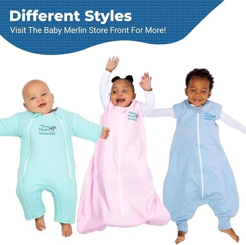 سحري Sleepsuit Baby Merlin's Microfleece Baby Transition Swaddle - كبير (6-9 أشهر 18-21 رطلاً) - كيس ناعم مريح - طبقة داخلية للقطن الناعم - سحاب مزدوج لتغييرات حفاضات سهلة - كريم ووردي in Kuwait