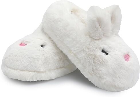 HOMETRUE Women's Slippers Fuzzy House Memory Foam Slippers Cute Furry Faux Fur Lined Bedroom Shoes Cozy Indoor Slide in Saudi Arabia