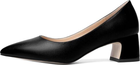 MOVINSTEPS Womens Evening Pointed Toe Dress Slip On Matte Chunky Low Heel Pumps Shoes 2 Inch in Saudi Arabia