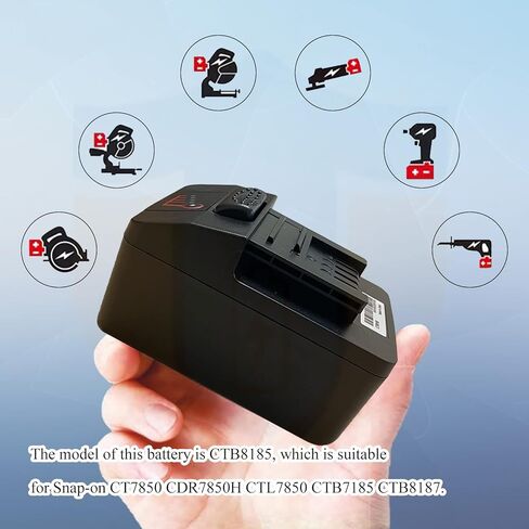 CTB8185 Tool Battery Replacement for Snap On 18V 4000mAh CT7850 CDR7850H CTL7850 CTB7185 CTB8187 CTC720 Charger in Kuwait