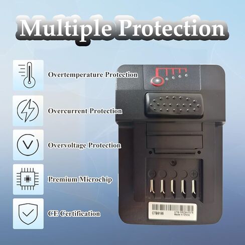 CTB8185 Tool Battery Replacement for Snap On 18V 4000mAh CT7850 CDR7850H CTL7850 CTB7185 CTB8187 CTC720 Charger in Kuwait