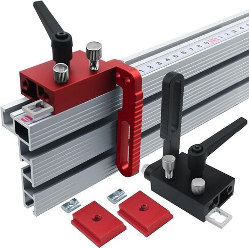 75 نوع سور سورت توقف ، سبيكة الألومنيوم ميتري t التوقف عن الأعمال الخشبية ، توقف يدوي قابلة للتعديل ، إكسسوارات المسار لنظام سياج مقياس الدقة miter in Kuwait